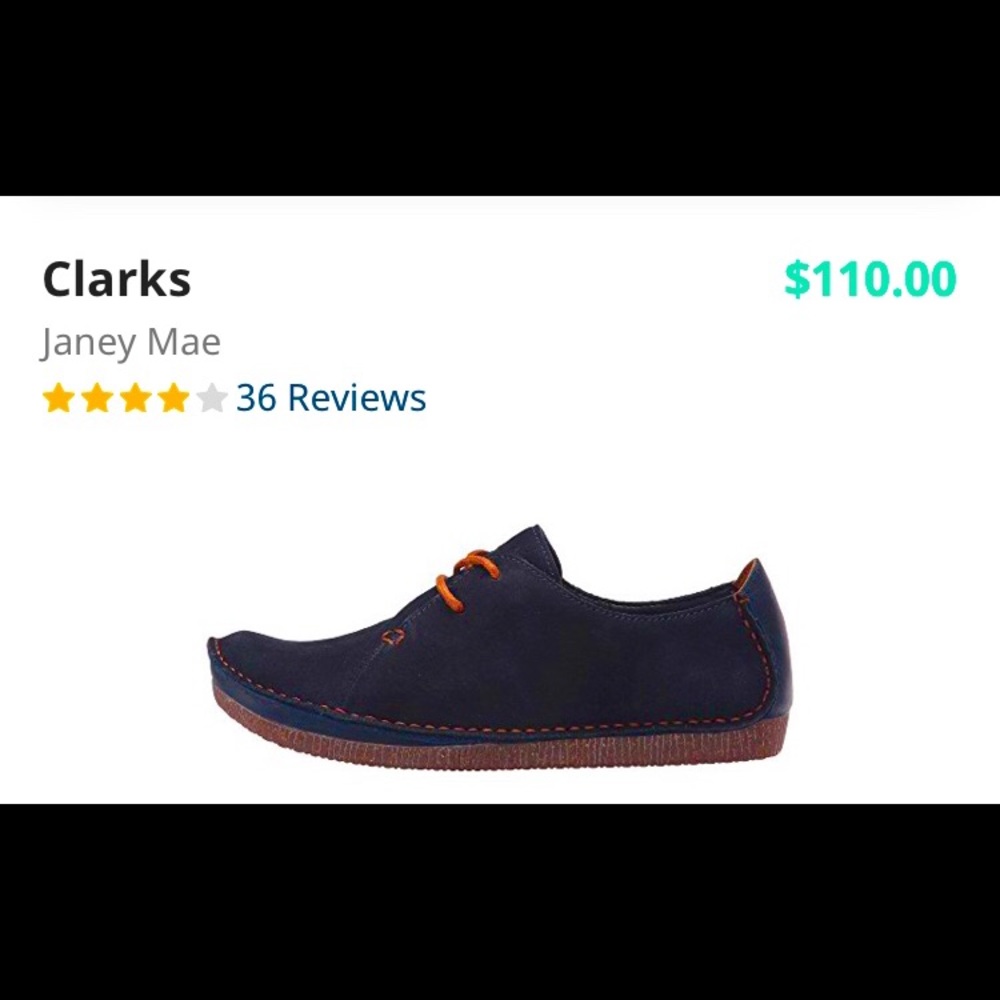 Clark’s blue suede janey mae